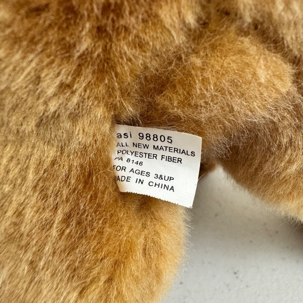 Vintage ASI Plush Brown Horse Stuffed Animal Plush Toy With White Accents - Picture 6 of 9